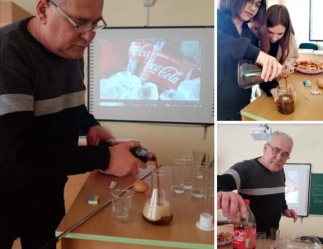 Always Coca-Cola на уроці хімії в 9-А класі!