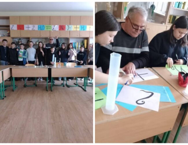 Останні уроки хімії в 8-Б класі!
